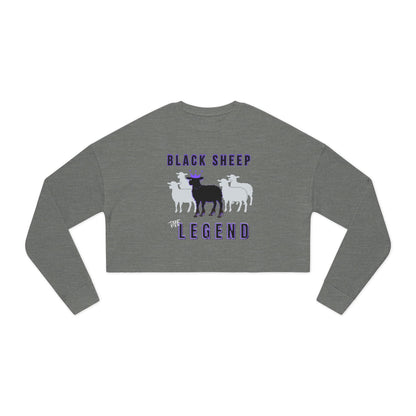 Women's Streetwear Black Sheep Bundle – Cropped Sweatshirt + Mug + Car Air Freshener