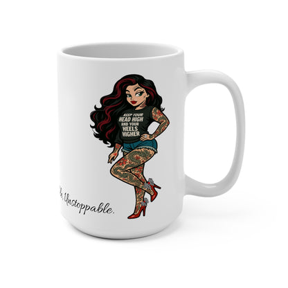 Inspirational Skarlitt Mug, -Tattooed Sexy Bitch - Unstoppable