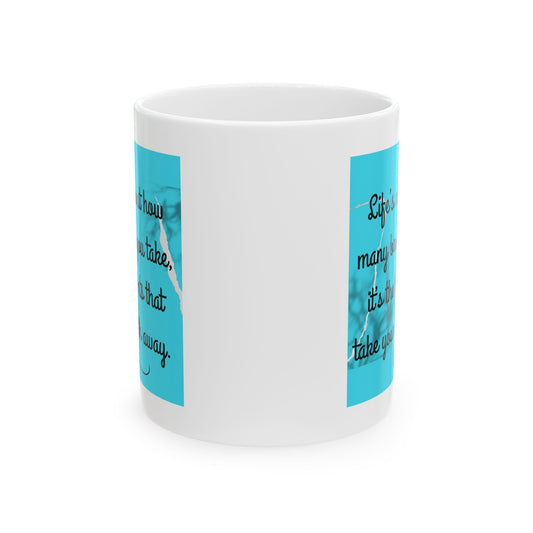 Inspirierende Keramiktasse