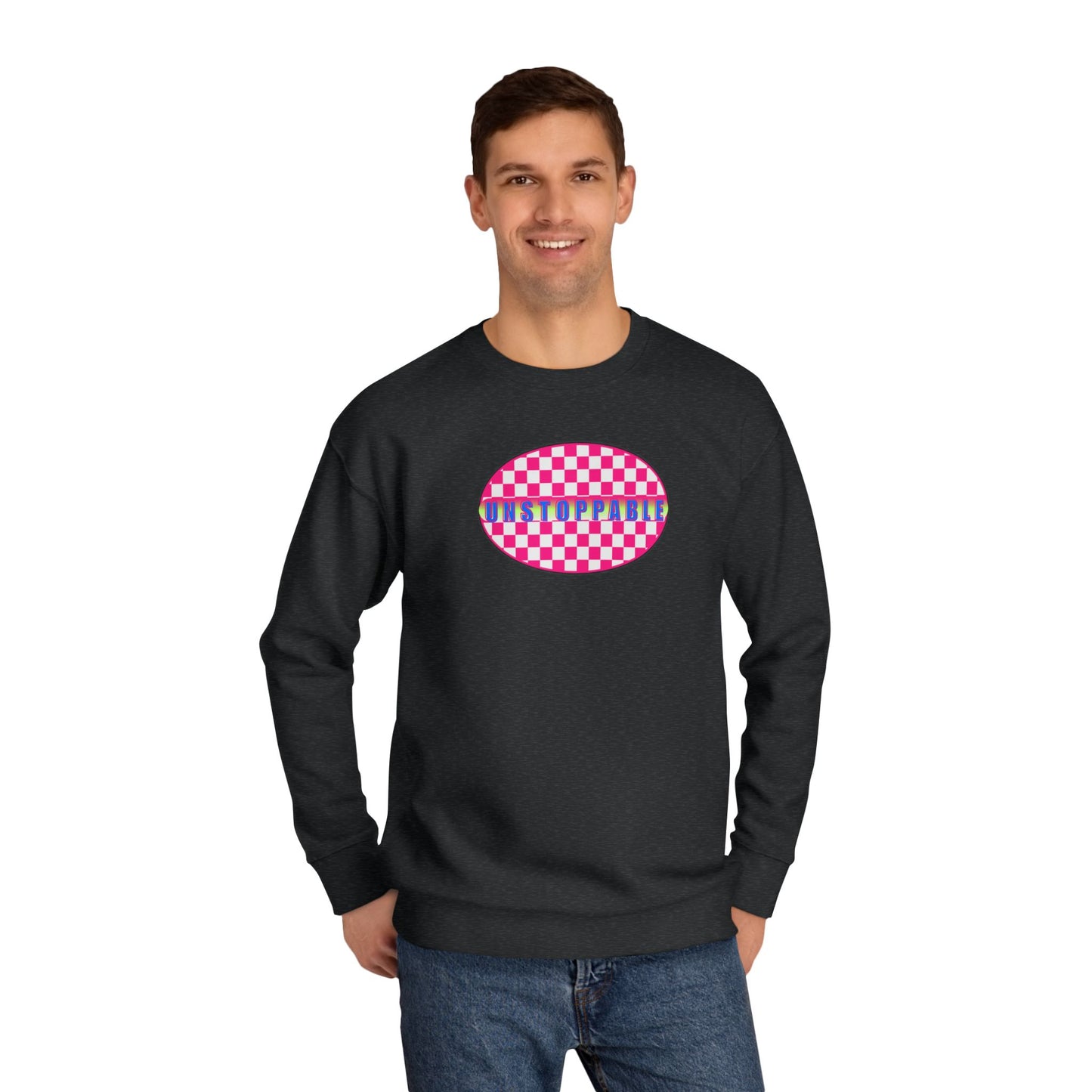 Unisex 90's Vibe Streetwear Graphic Crew Sweatshirt, 4 Colors