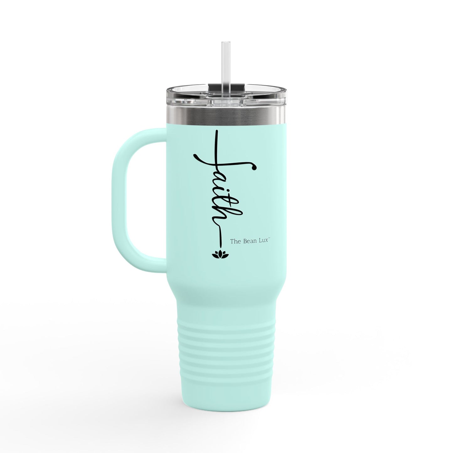 The Bean Lux™ Premium Insulated Travel Mug 40oz, "Faith"- 5 Colors