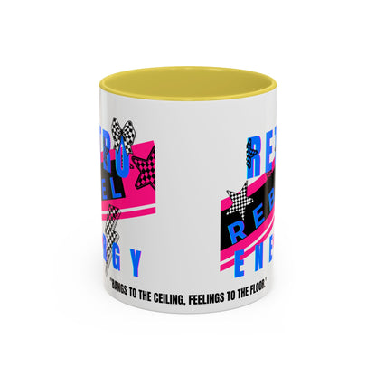 Retro Rebel Mug, 90s Pop Culture Nostalgia, "Bangs to the Ceiling"