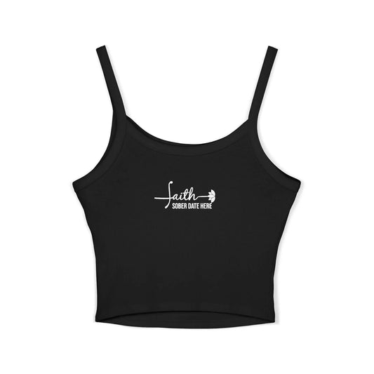Sobriety Tank Top - "Chains Break, I Don’t"– Hot Pink Edition + Custom Sober Date Printify