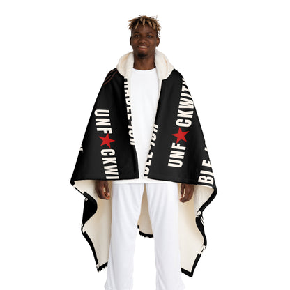 The UNF★CKWITHABLE-ISH Hooded Sherpa Blanket — Skarlitt Blackout Edition (Signature Drop)
