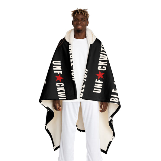 The UNF★CKWITHABLE-ISH Hooded Sherpa Blanket — Skarlitt Blackout Edition (Signature Drop)