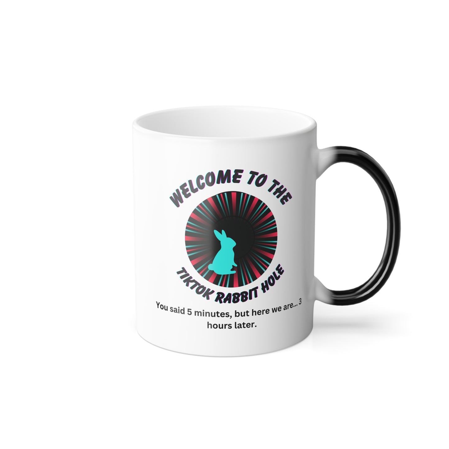 TikTok Inspired Mug, Hidden Message, Rabbit Hole