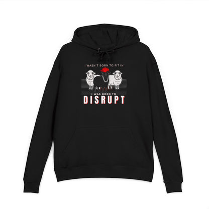 Streetwear Fashion French Terry Hoodie, Black Sheep - Men's Edition
