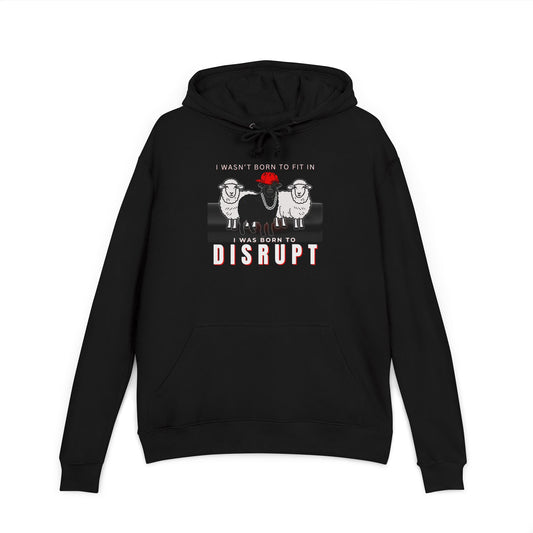 Streetwear Fashion French Terry Hoodie, Black Sheep - Men's Edition