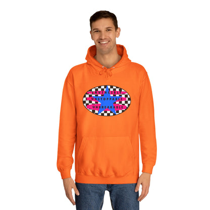 Unisex Hoodie, Retro Rebel Streetwear - Invincible Unstoppable Unbreakable 7 Colors
