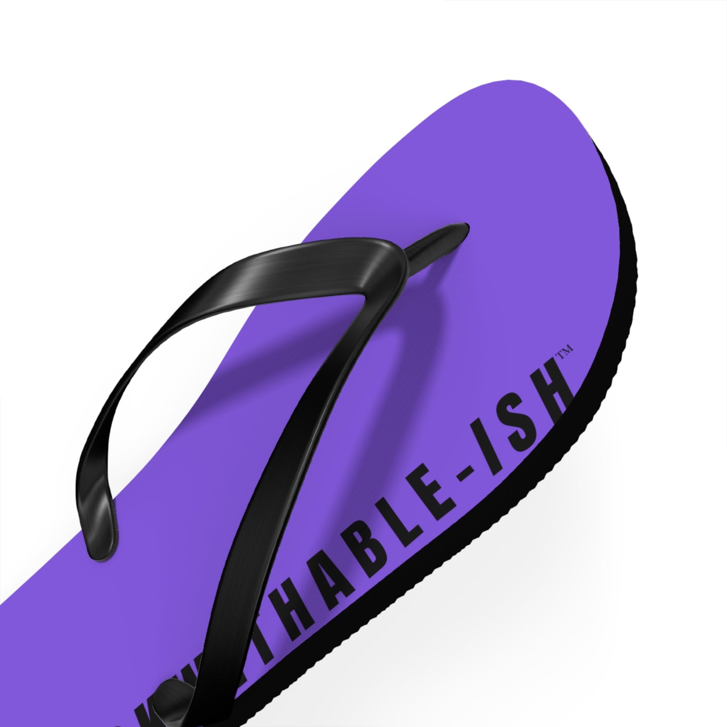 UNF★CKWITHABLE-ISH™ Flip Flops Purple, Black Star