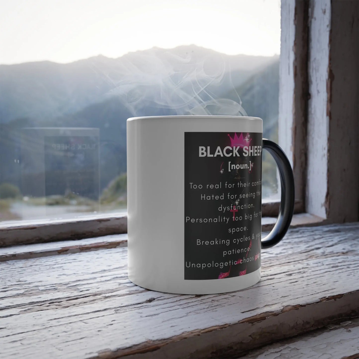 Hidden Message Mug, 🖤Black Sheep Sedition Printify