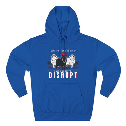 Streetwear Fashion French Terry Hoodie, Black Sheep - Born to Disrupt Edition