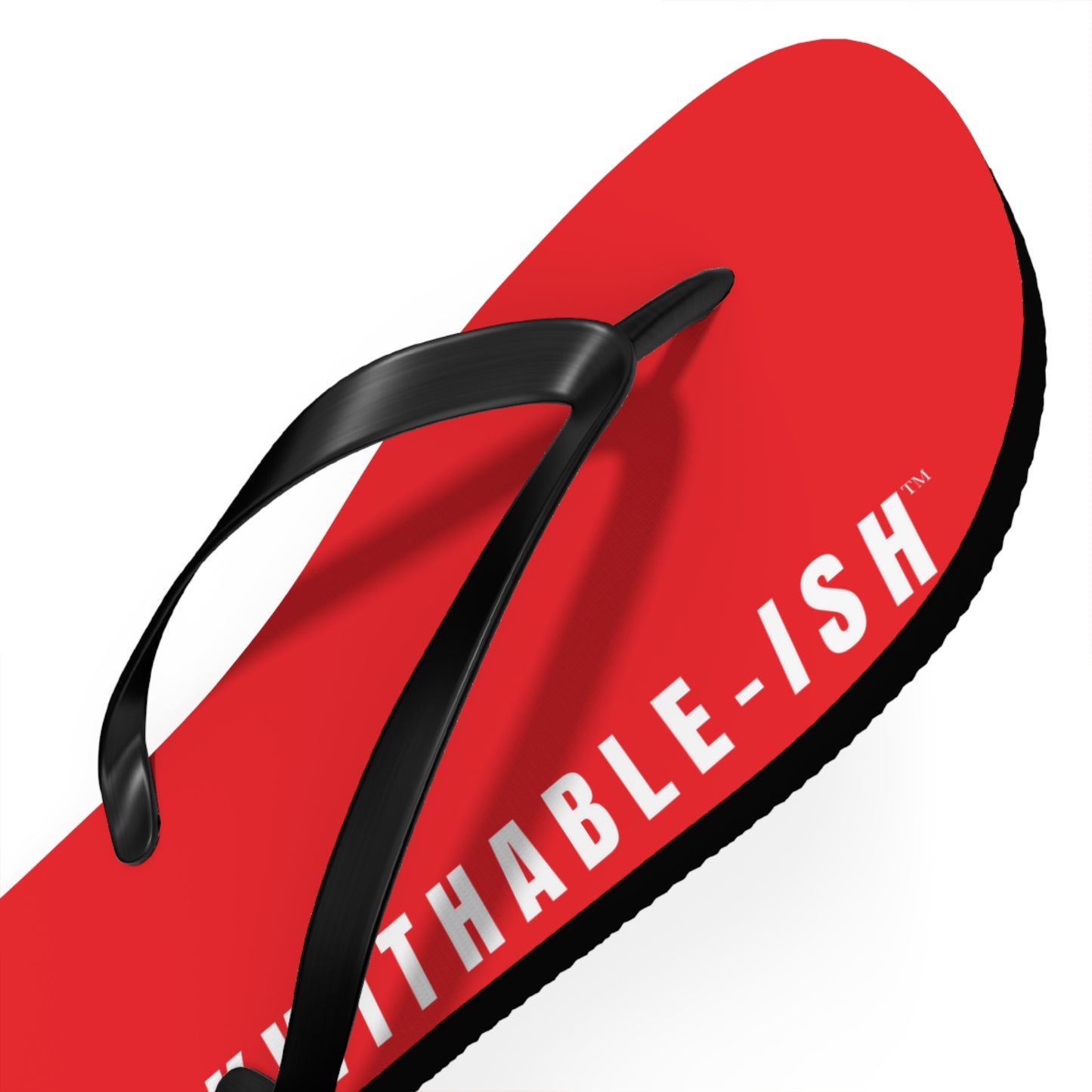 UNF★CKWITHABLE-ISH™ Flip Flops Red, White Star