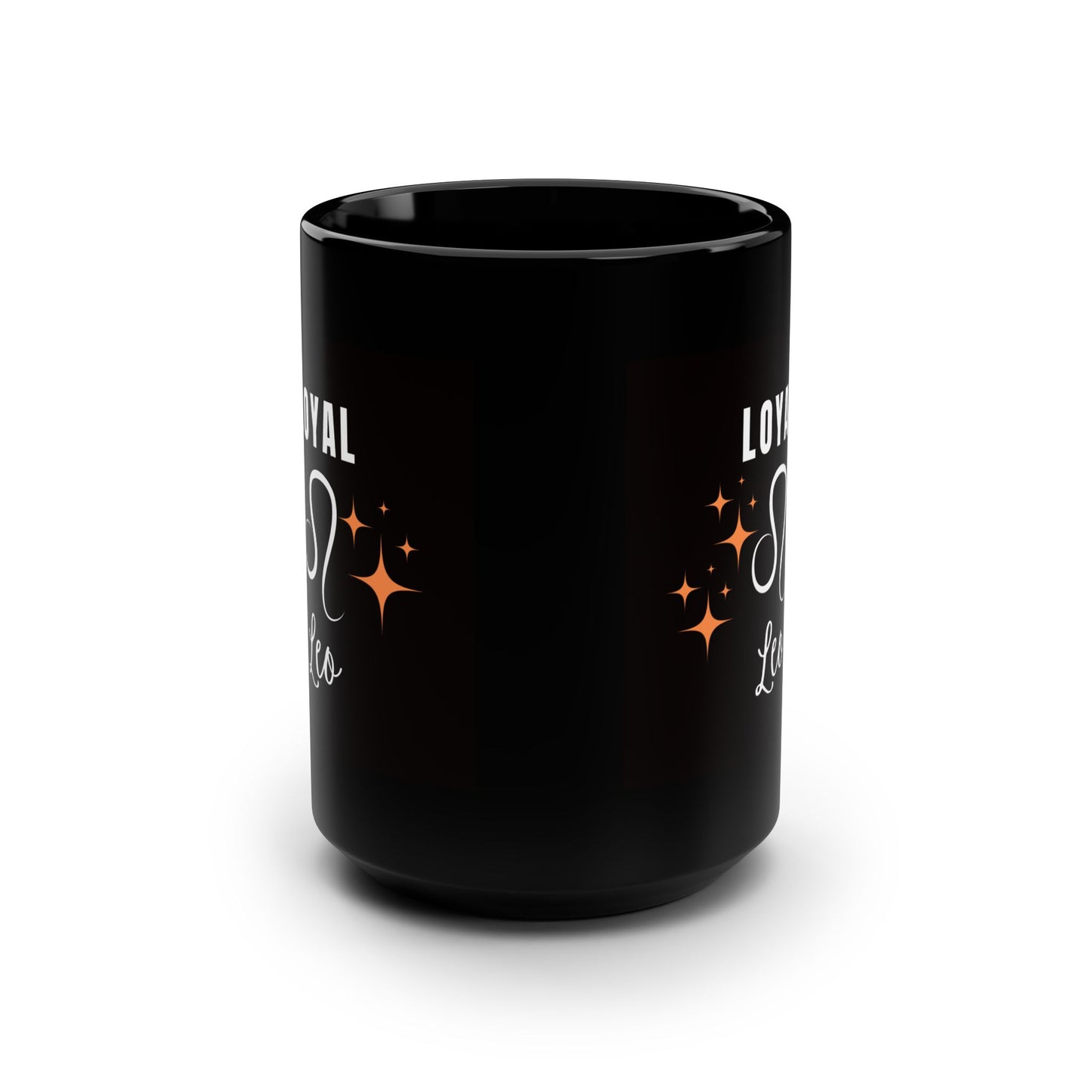 Loyal Leo Black Mug - Perfect Gift for Astrology Lovers