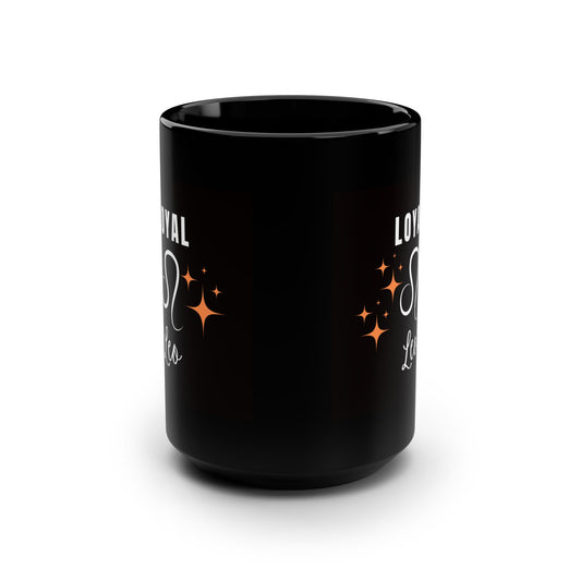 Loyal Leo Black Mug - Perfect Gift for Astrology Lovers