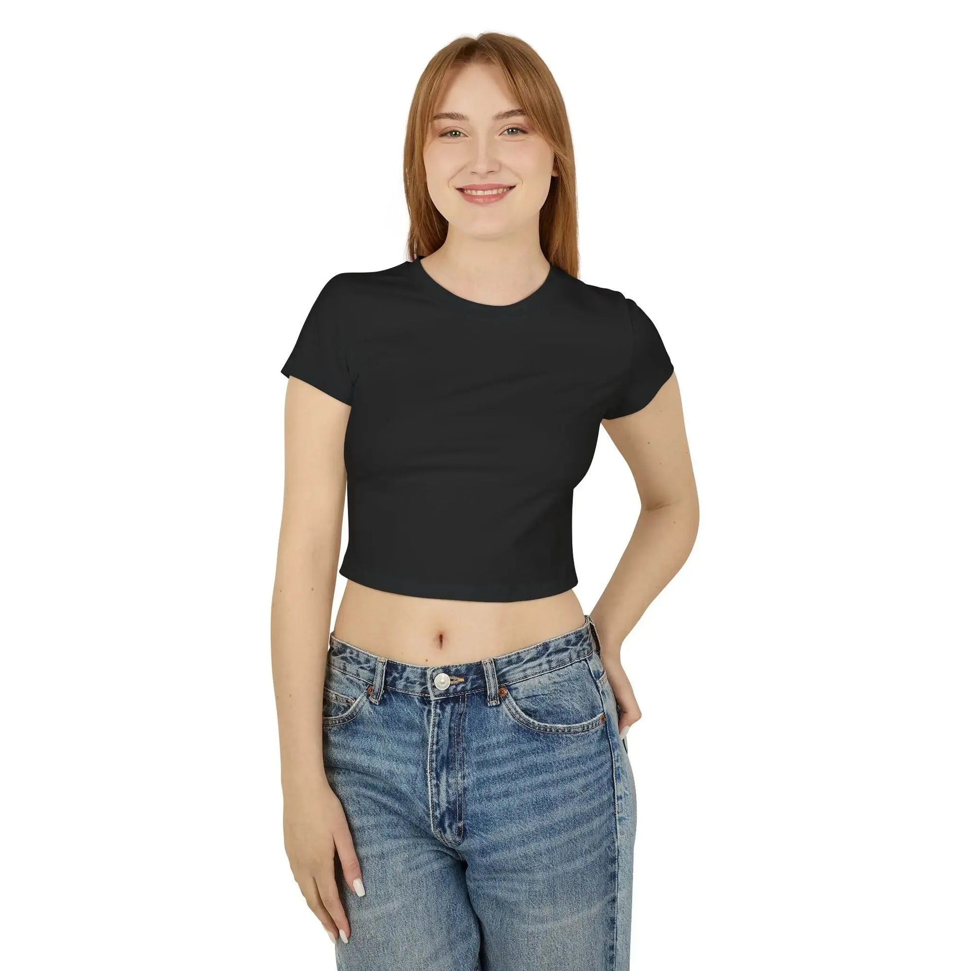 Inspirational Womens Crop Top, "Tattooed by Yahuah; Forged in Fire" Printify