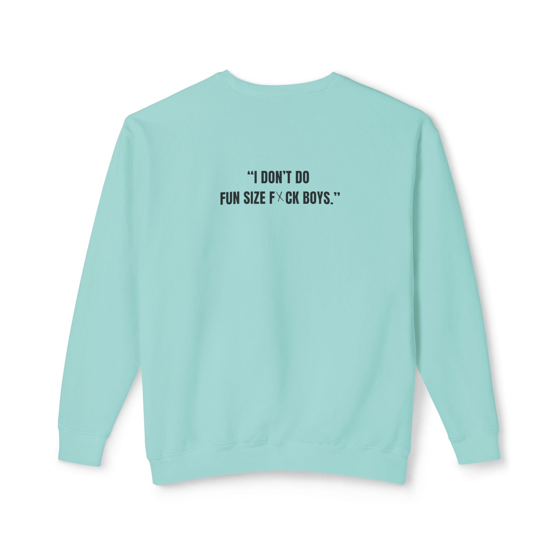 Adult Humor Crewneck Sweatshirt - Fun Size F*ck Boys Printify