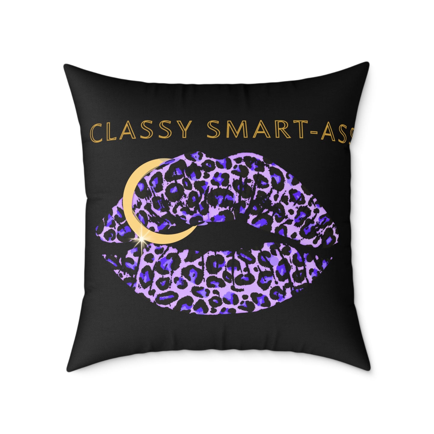 Classy Smart-Ass Leopard Pillow