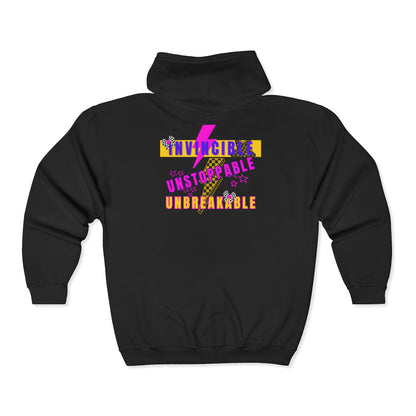 Retro Rebel Streetwear Hot Pink Bundle, PJ's, Crew Socks, Zip Hoodie