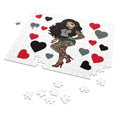 Tattooed & Unbothered Sobriety Bundle – Mug + Jigsaw Puzzle