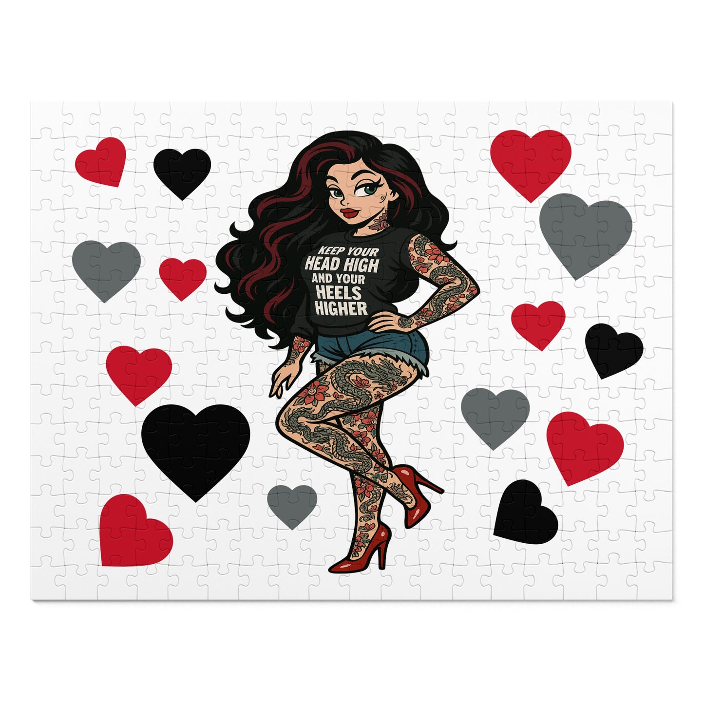 Tattooed & Unbothered Sobriety Bundle – Mug + Jigsaw Puzzle