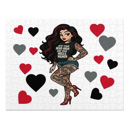 Tattooed & Unbothered Sobriety Bundle – Mug + Jigsaw Puzzle