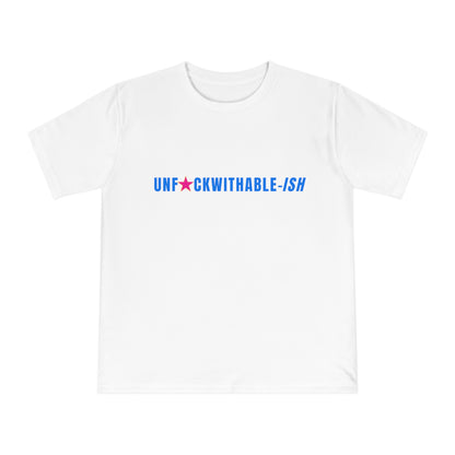 UNF★CKWITHABLE-ISH™ Organic Cotton Classic T-Shirt Black w/ Electric Blue + Hot Pink