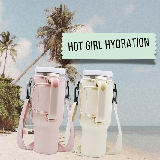 Premium Tumbler Carry Strap Sleeve, Hands-Free Sippin’ for the Hydration Baddie, Premium Cup Sleeve
