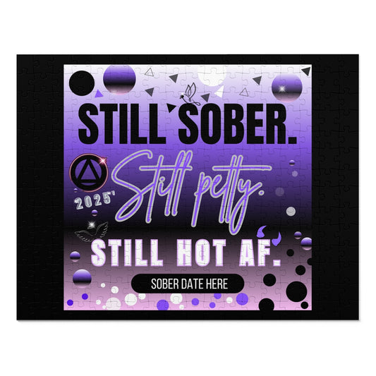 Custom Sobriety Bundle, Still Sober, Still Hot AF – Mug + Jigsaw Puzzle