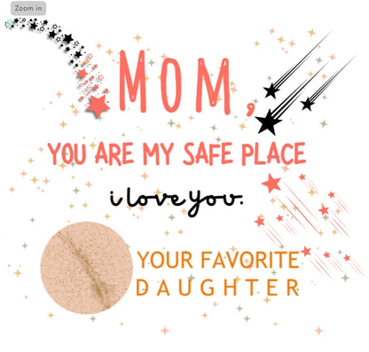 Hidden Message Mug, For Mom, Childs Custom Birth Sphere