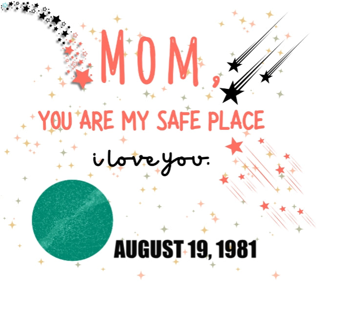 Hidden Message Mug, For Mom, Childs Custom Birth Sphere
