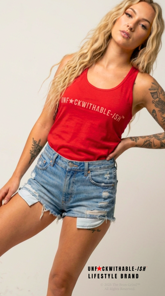 UNF★CKWITHABLE-ISH™ Women's Racerback Tank Top, 3 Colors Available