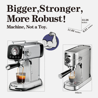 Brew Like a Boss, 20-Bar Pro Espresso Machine for Home Baddies & Baristas LIMITED STOCK