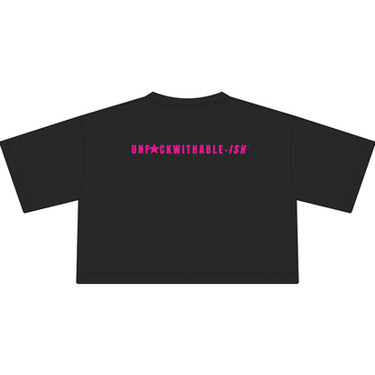 Vintage Rebel Streetwear Crop Top, Boxy Loose Fit - 2 Colors