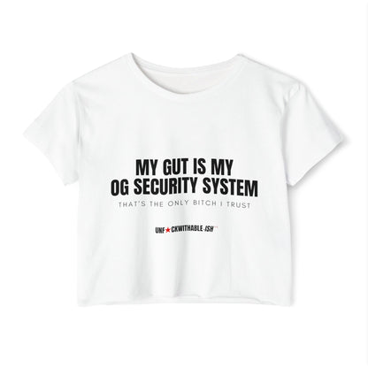 Street Style Crop Top, OG SECURITY SYSTEM, 3 Colors