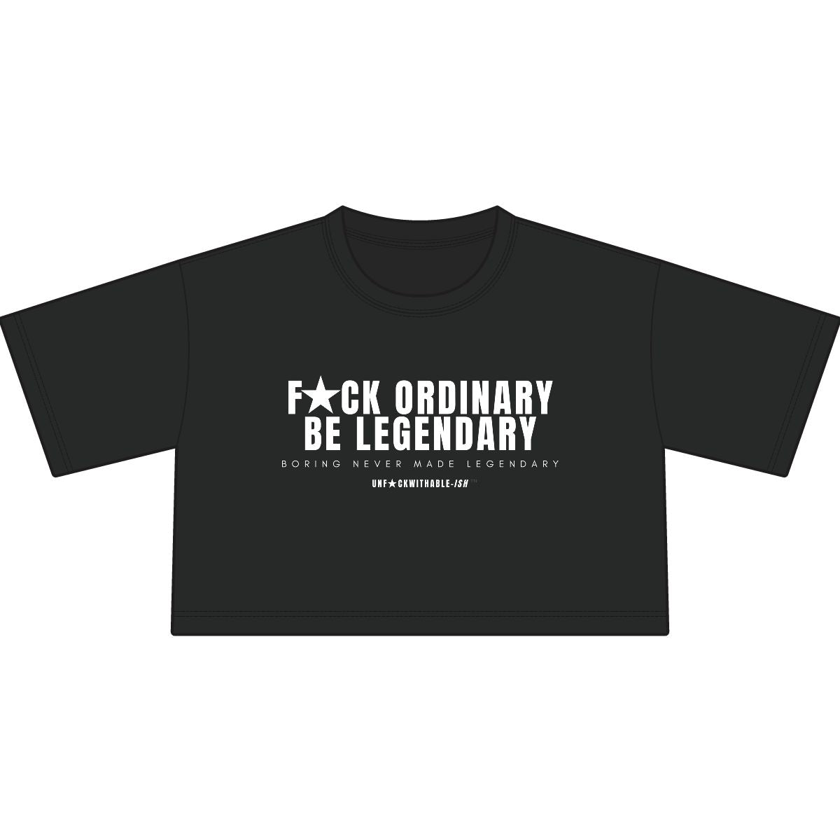 Fuck Ordinary Streetwear Women's Black Crop Top