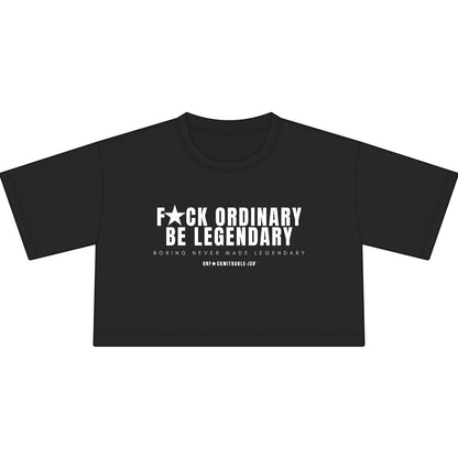 Fuck Ordinary Streetwear Women's Black Crop Top