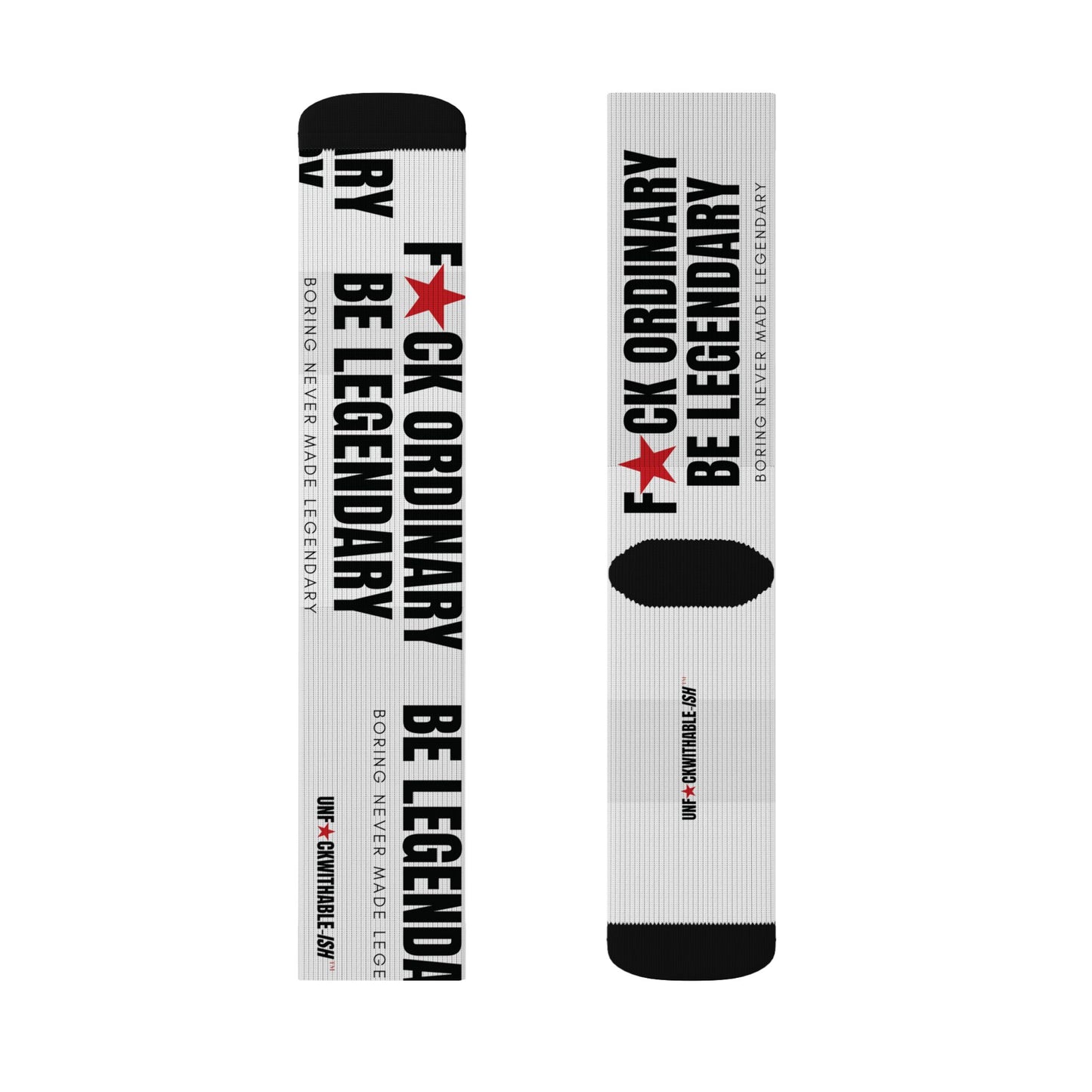 UNF★CKWITHABLE-ISH™ F★CK ORDINARY Unisex Crew Socks