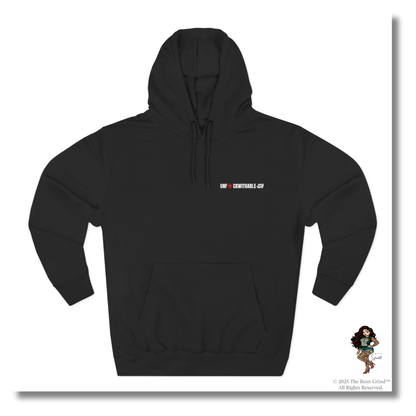 UNF★CKWITHABLE-ISH Tattoo Pin-Up Unisex Premium Fleece Pullover Hoodie — She Was Born To Stand Out, Behind the Walls Skarlitt