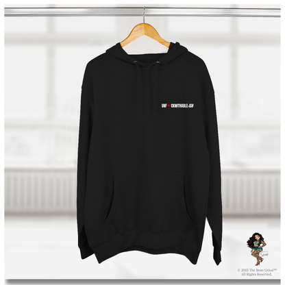 UNF★CKWITHABLE-ISH Tattoo Pin-Up Unisex Premium Fleece Pullover Hoodie — She Was Born To Stand Out, Behind the Walls Skarlitt