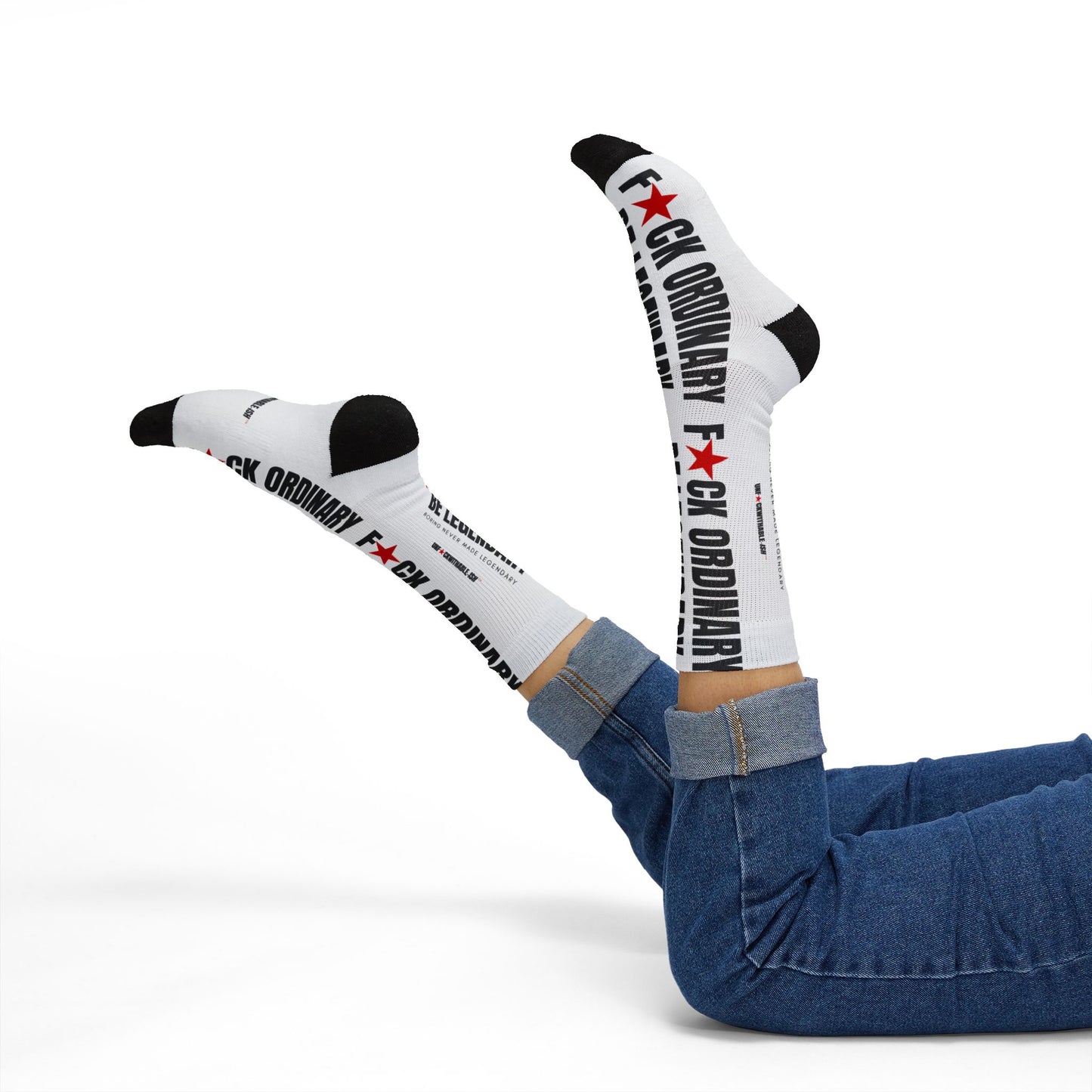 UNF★CKWITHABLE-ISH™ F★CK ORDINARY Unisex Crew Socks
